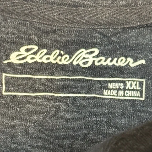 Eddie Bauer Black Quilted Sweatshirt - Picture 8 of 11